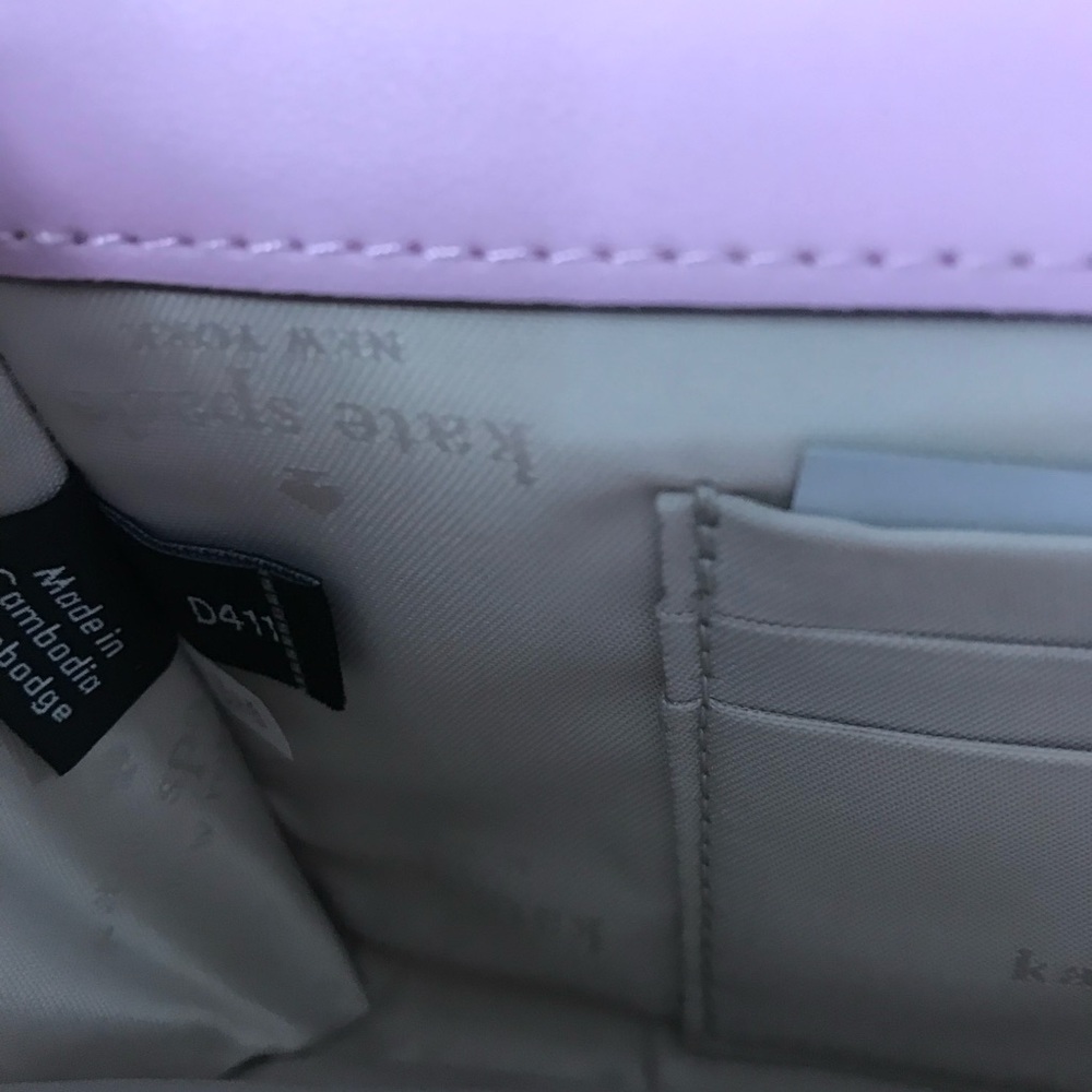 Kate Spade Kenzie Boxed Medium Flap Wristlet in Quartz Pink NIB - Picture 4 of 8